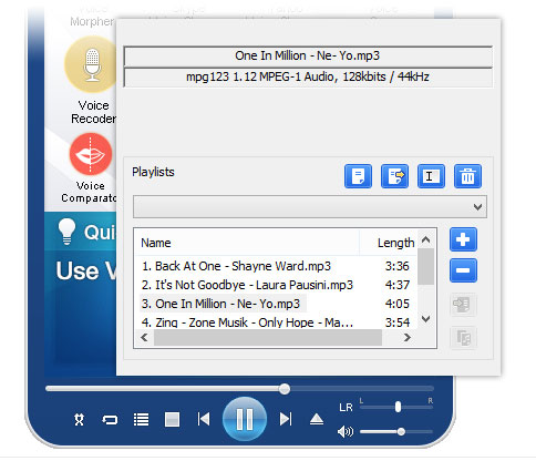 Voice changer software - Music player