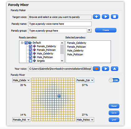 Voice changer software - Parody mixer