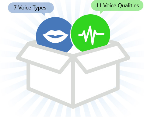 Powerful five combination for natural voice