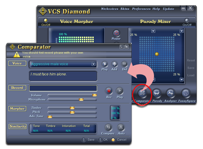 Open Voice Changer Voice Comparator